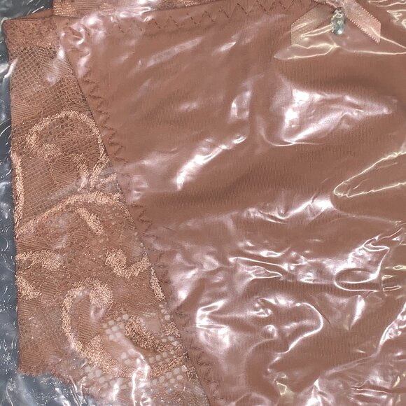 Set of 3! Thongs Large Panties Bramour Tribeca 30-L FITS 29-30" Lacy Briefs Nude - Picture 12 of 16